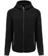 PA358 Proact Performance Hooded Jacket Black colour image